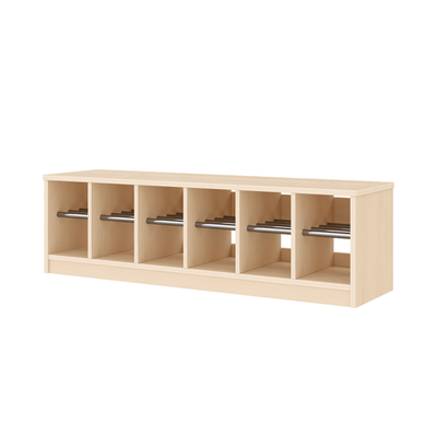 Mobilier - Banc vestiaire & Porte Manteaux - Banc vestiaire 12 casiers 120x33x35cm - Zomi