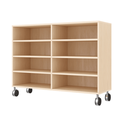 Mobilier - Meuble de rangement scolaire - Meuble de rangement 8 cases à roulettes 79 x 120 cm - Timéo