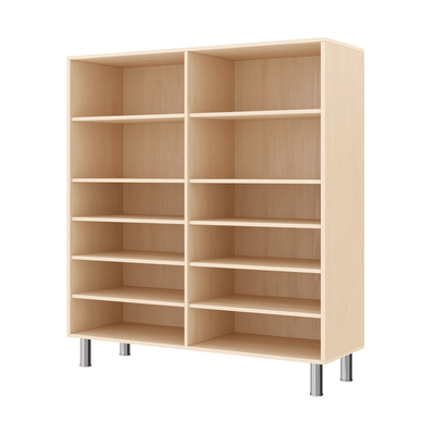 Mobilier - Meuble de rangement scolaire - Armoire de rangement 12 cases à pieds réglables - Léon