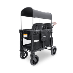 Puériculture - Poussette - Poussette wagon luxe pro 2 places Noir - 6mois +