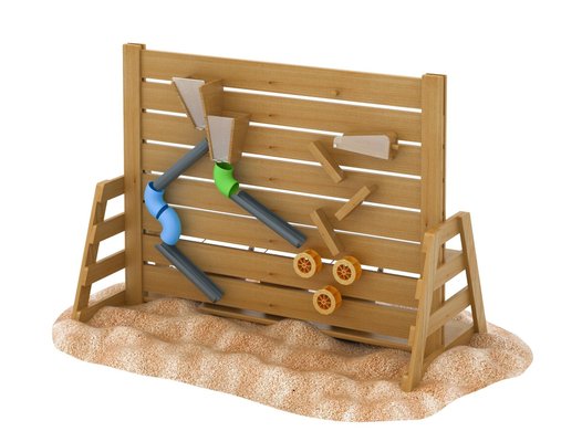 Mobilier - Aire de jeux et structure extérieure - Mur de jeux de sable