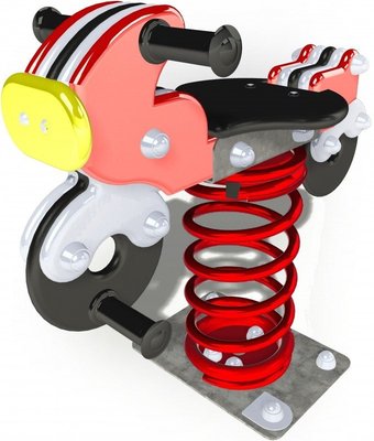 Mobilier - Aire de jeux et structure extérieure - Jeu sur ressort moto