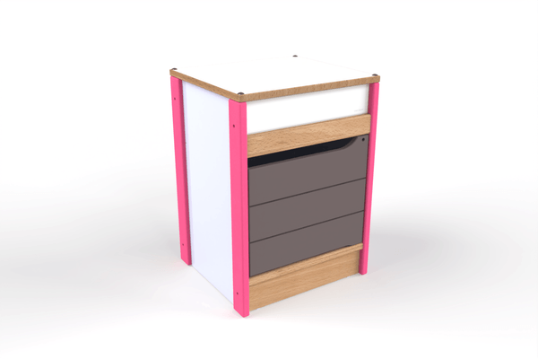 Mobilier - Mobilier de jeux d'imitation - Meuble de rangement de cuisine pour enfants - Framboise