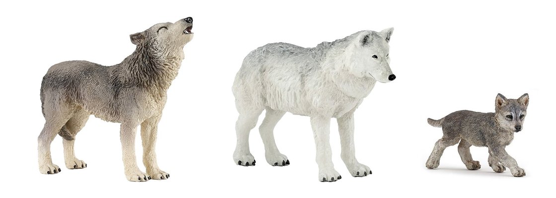Jouets - Figurines - Famille de loup 10 mois et plus