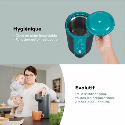 Repas - Chauffe biberon et stérilisation - Préparateur de biberon - Milky Now