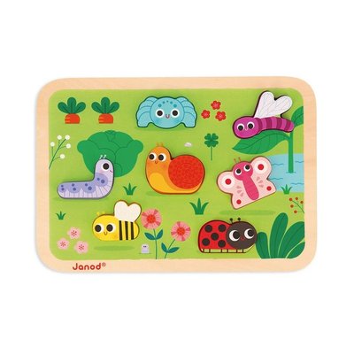 Jeux - Jeux Éducatifs et Puzzle - Puzzle 7 pièces - les insectes du jardin