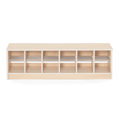 Mobilier - Banc vestiaire & Porte Manteaux - Banc vestiaire 12 casiers 120x33x35cm - Zomi