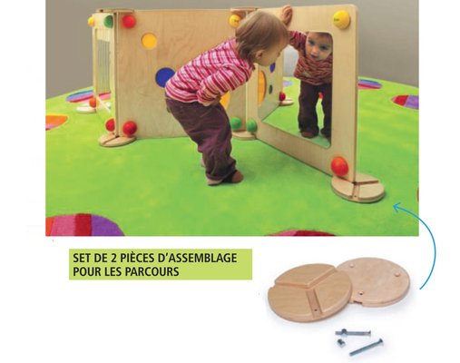 Motricité - Structure et panneaux D'activités - Set de 2 pieces d'assemblages pour les parcours