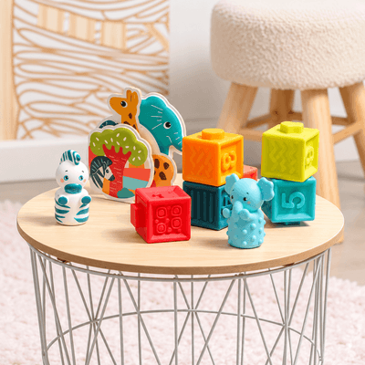 Jouets - Jouets d'Éveil - Coffret d'éveil Jungle - 10 mois +