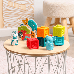 Jouets - Jouets d'Éveil - Coffret d'éveil Jungle - 10 mois +