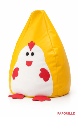 Mobilier - Meuble en mousse et Pouf - Pouf jaune poussin