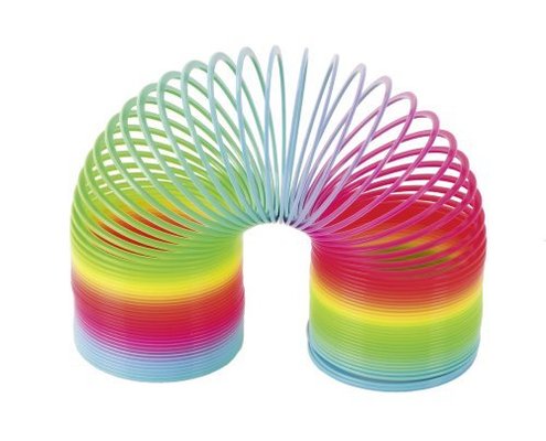 Jouets - Jouets à Pousser, à Tirer - Ressort arc-en-ciel - Spirale