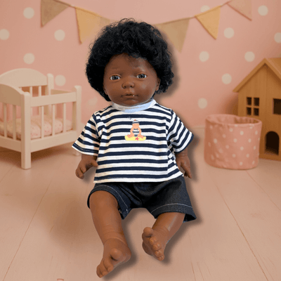 Jouets - Poupons, Peluches et Accessoires - Poupon garçon habillé - 40 cm