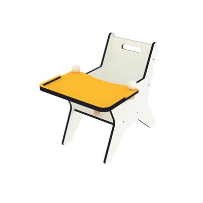Puériculture - Chaise haute bébé et Siège Repas - Fauteuil avec Tablette amovible T1 Jaune
