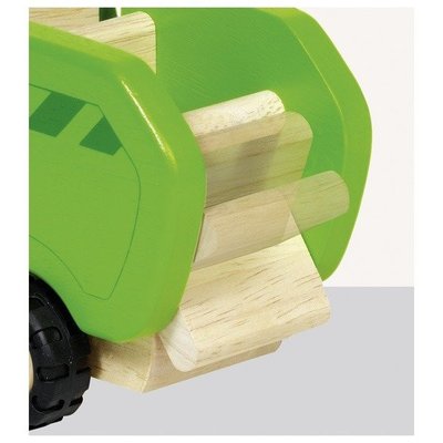 Jouets - Garages, Voitures et Circuits pour Enfant - Camion-poubelle en bois
