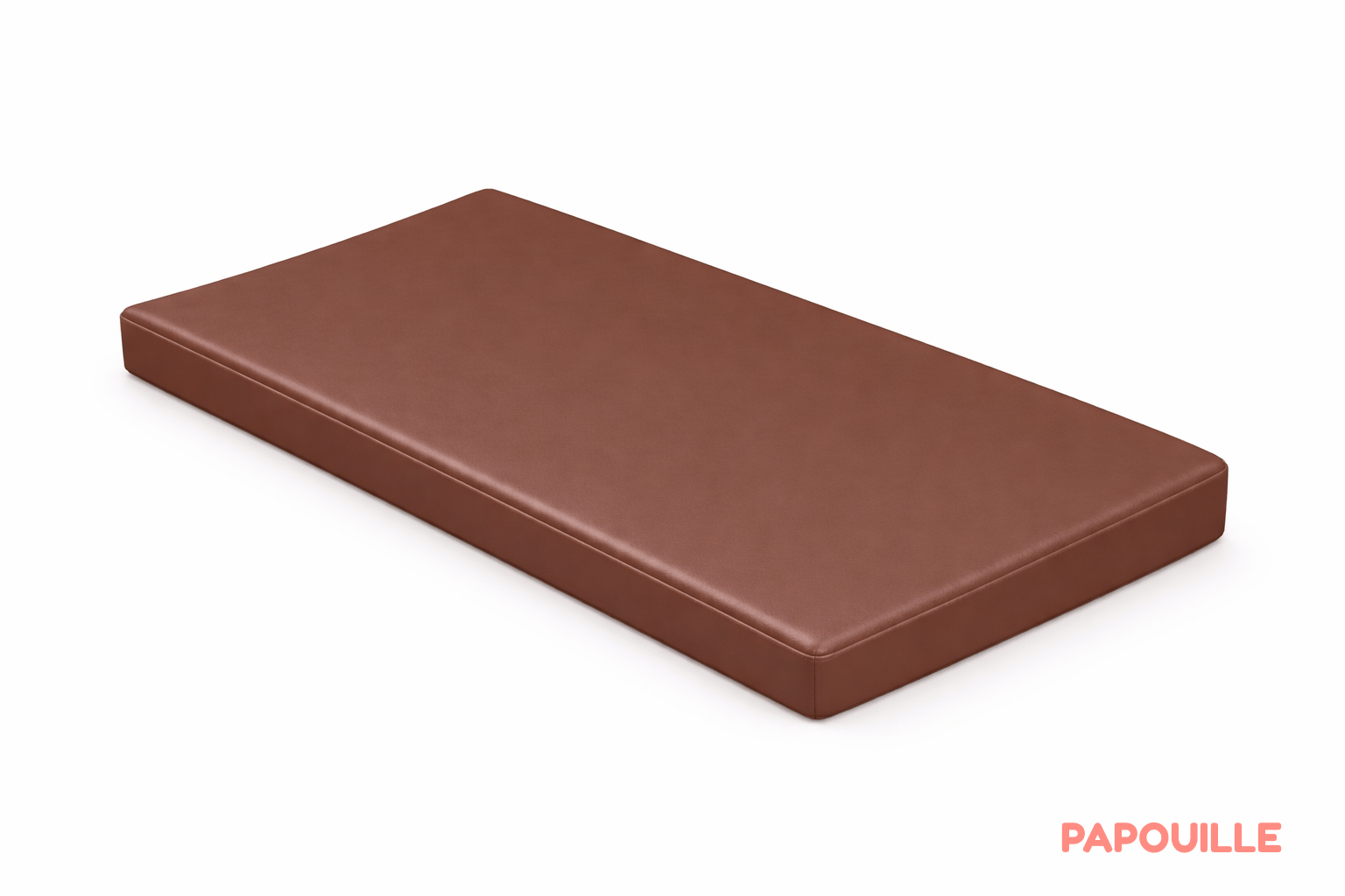Matelas confort en pvc 60x120x10 cm chocolat