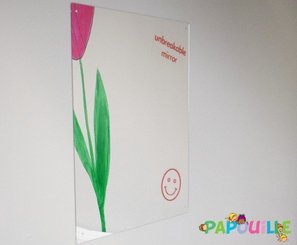 Mobilier - Chevalets et Miroirs  - Miroir enfant antichoc en acrylique 60 x 50 cm