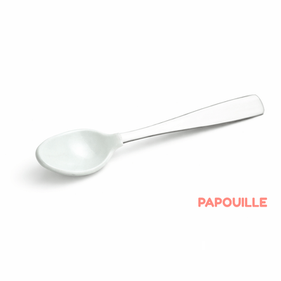 Repas - Couverts Enfant, Adulte - cuillère bébé douce en silicone long manche inox