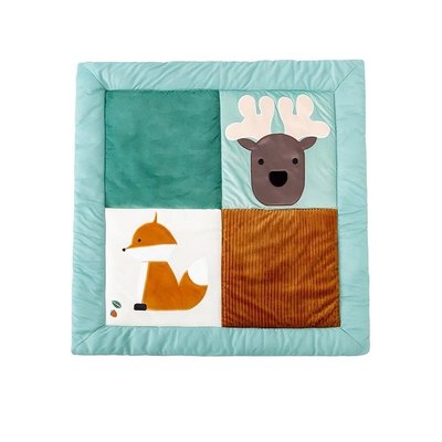 Jouets - Tapis et Jeux d'Éveil, Portiques d'Activité - Tapis de parc réversible - Forêt
