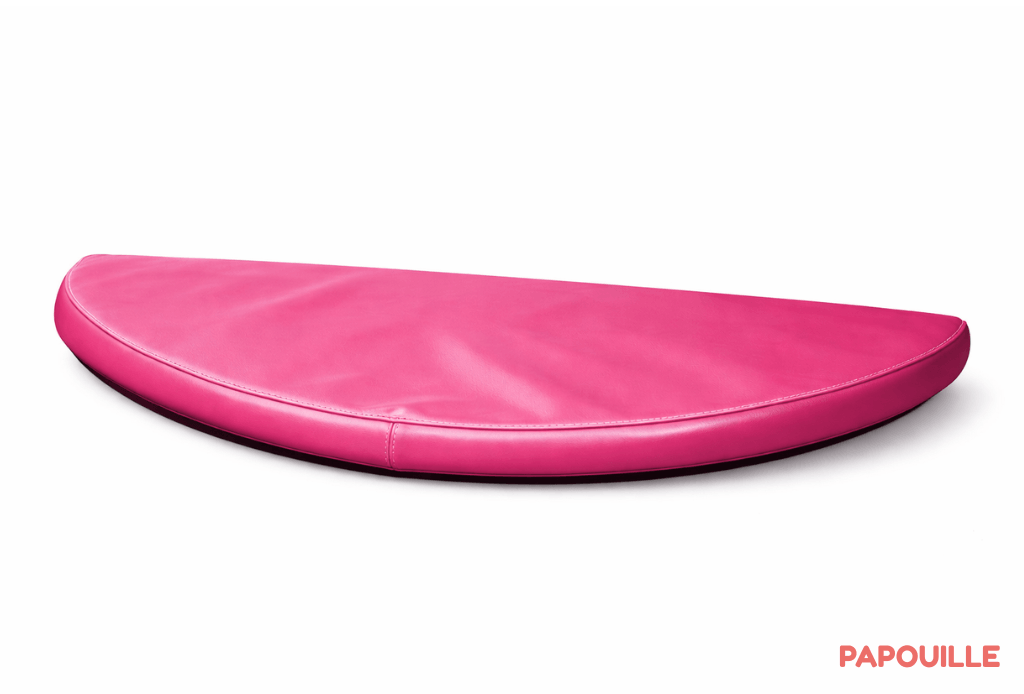 Tapis 1/2 rond en mousse pvc 80 x 40 x 3cm fuchsia