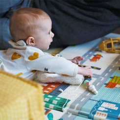 Jouets - Tapis et Jeux d'Éveil, Portiques d'Activité - Tapis Double Face La Ville et la Foret