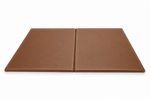 Motricité - Tapis de motricité bébé et enfant - Tapis d'évolution en mousse pvc pliant 200x150x2cm - Marron