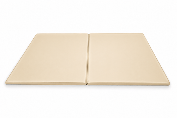 Motricité - Tapis de motricité bébé et enfant - Tapis d'évolution en mousse pvc pliant 200x150x2cm Crème