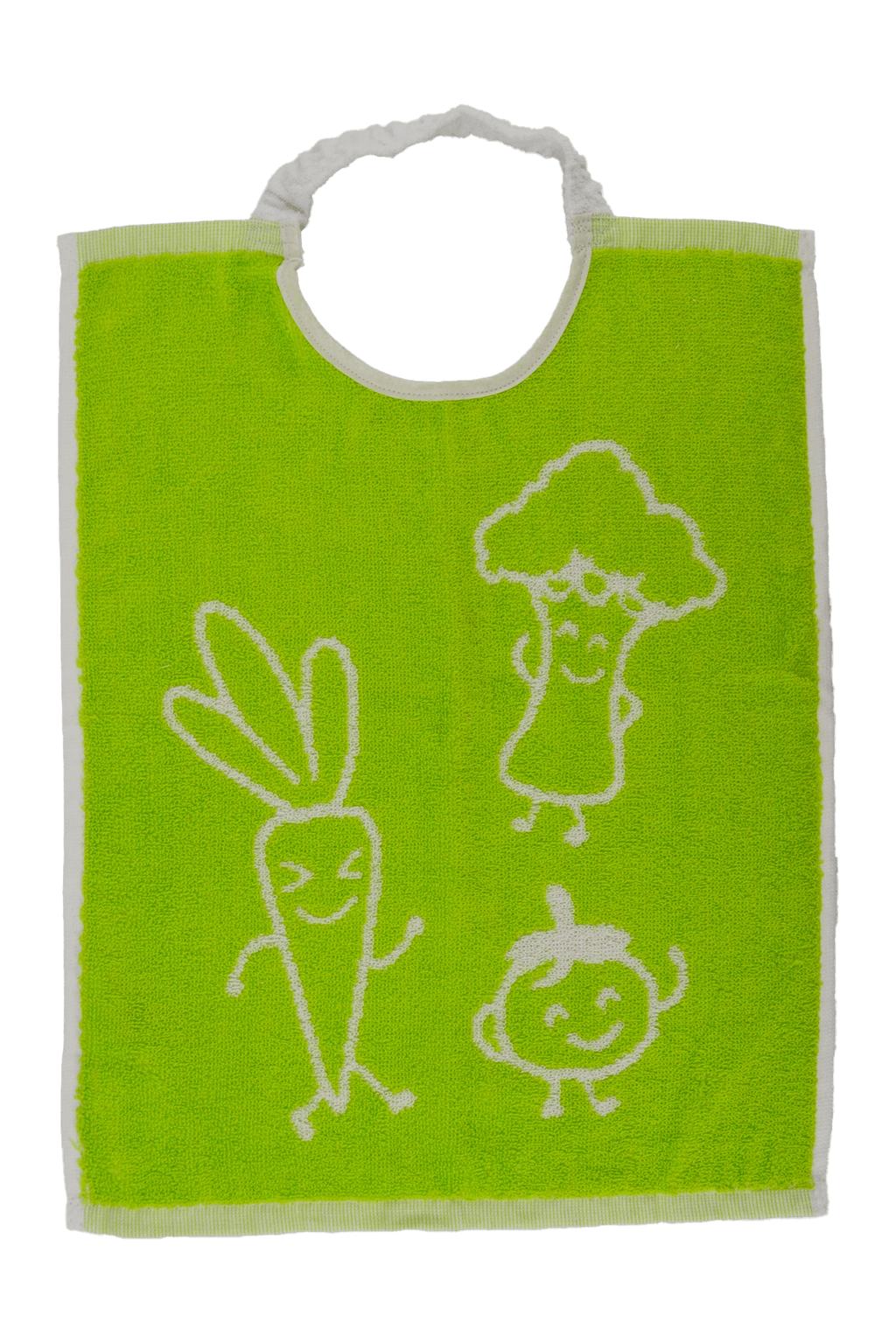 Bavoir à collerette 35 X 45 cm Légumos - Anis