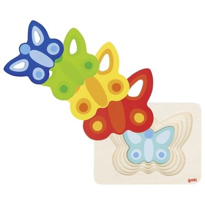 Jeux - Jeux Éducatifs et Puzzle - Puzzle à couches le papillon