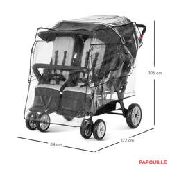 Puériculture - Accessoires de Poussette - Habillage pluie pour poussette Compass et Odyssey