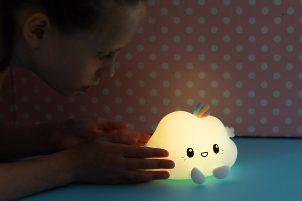 Couchage - Mobile de Lit Bébé et Veilleuse - Veilleuse LED - Nuage Noa