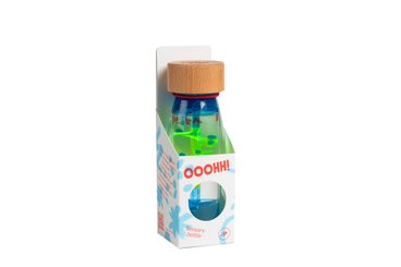 Motricité - Eveil Sensoriels et Tactiles - Bouteille sensorielle - spiral bleu