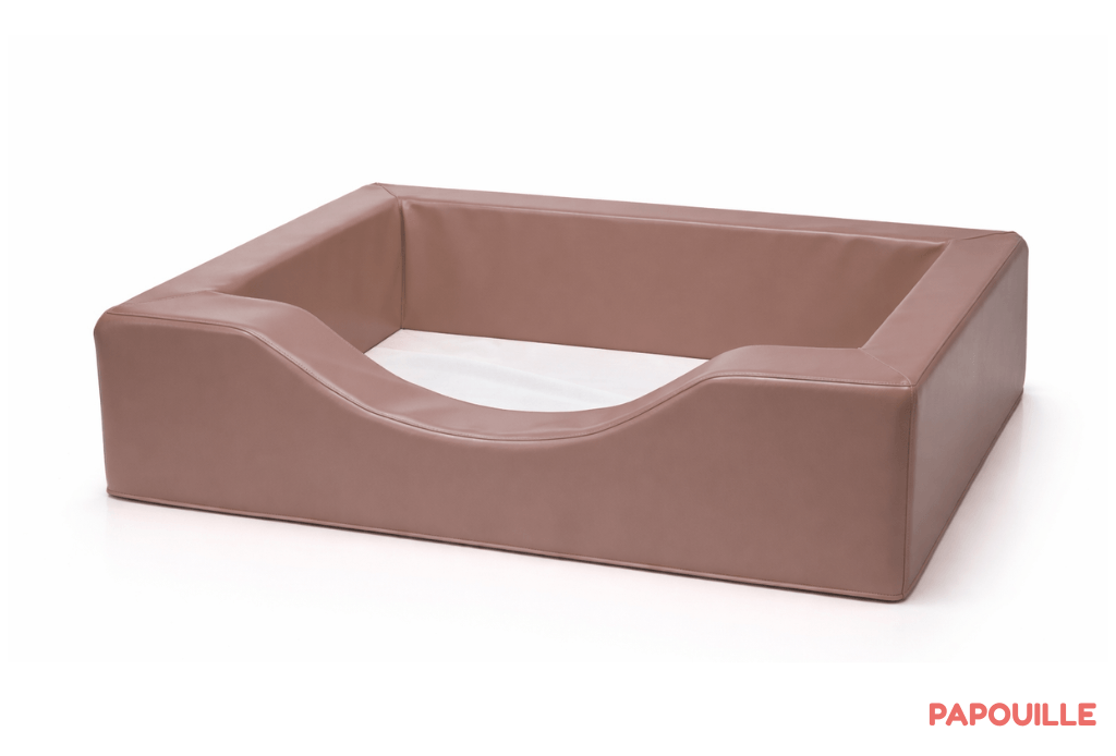 Couchette empilable en mousse pvc 50 x 100 cm - Chocolat