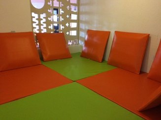 Mobilier - Meuble en mousse et Pouf - Mega coussin en mousse pvc Orange