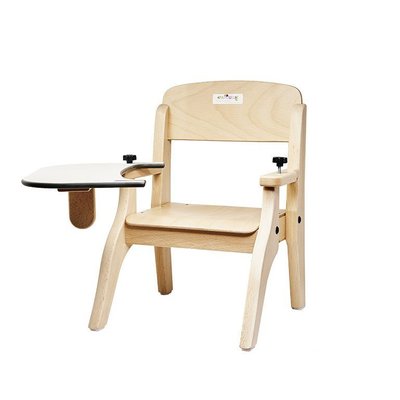 Puériculture - Chaise haute bébé et Siège Repas - Fauteuil bébé repas en bois avec tablette h.18 t00