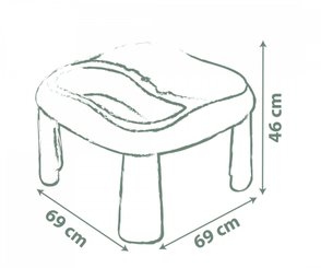 Jeux - Bac à Sable et Accessoires  - Table Sable et Eau avec couvercle Smoby 