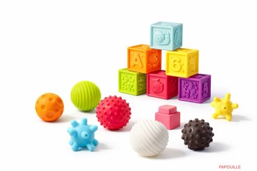 Jouets - Hochets et Jouets Sensoriels - 10 Balles sensorielles - enfants et seniors -
