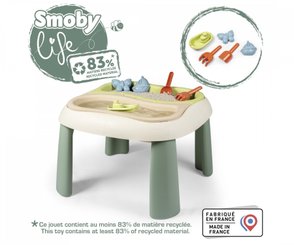 Jeux - Bac à Sable et Accessoires  - Table Sable et Eau avec couvercle Smoby 