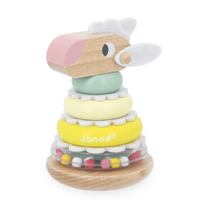 Jouets - Jouets à Empiler ou à Encastrer - Tour à empiler Mouton - Janod