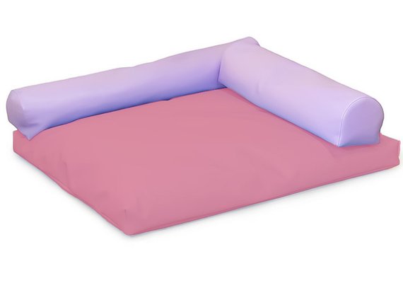 Mobilier - Espace bébé et rassemblement - Coussin carré avec rouleaux lilas rose