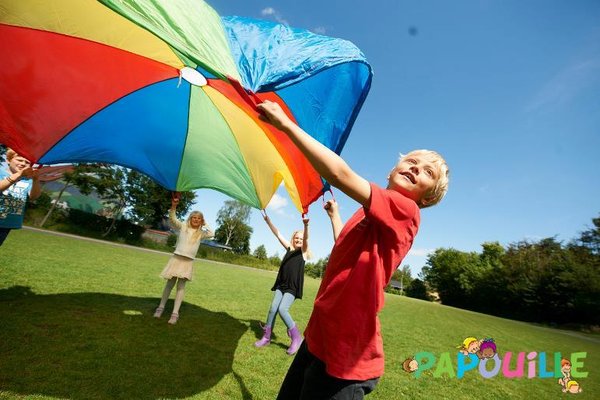 Motricité - Jeux de Motricité Libre - Parachute petit espace