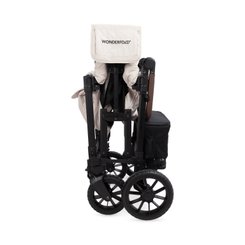 Puériculture - Poussette - Poussette wagon luxe pro 2 places Beige - 6mois +
