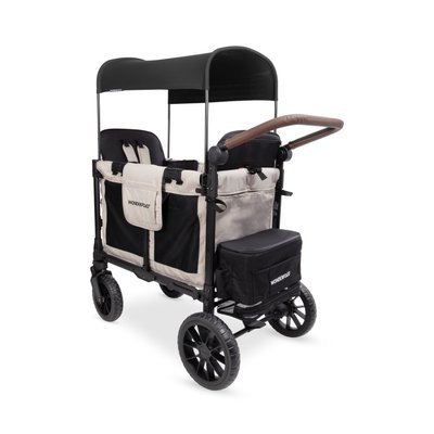 Puériculture - Poussette - Poussette wagon luxe pro 2 places Beige - 6mois +