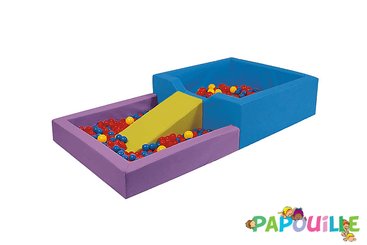 Motricité - Piscine à balles - Piscine à balles en mousse revêtement pvc avec plongeoir