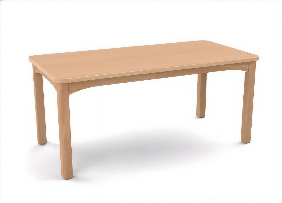 Table en bois 120 x 60 cm T0 - Naturel