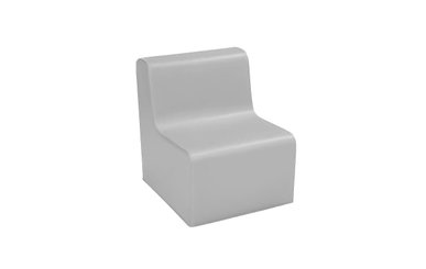 Mobilier - Meuble en mousse et Pouf - Chauffeuse droite hauteur 25cm gris