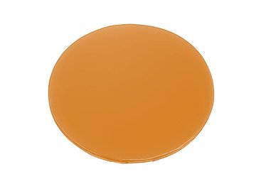 Motricité - Tapis de motricité bébé et enfant - Tapis rond en mousse pvc diam.130cm x ep.3cm orange
