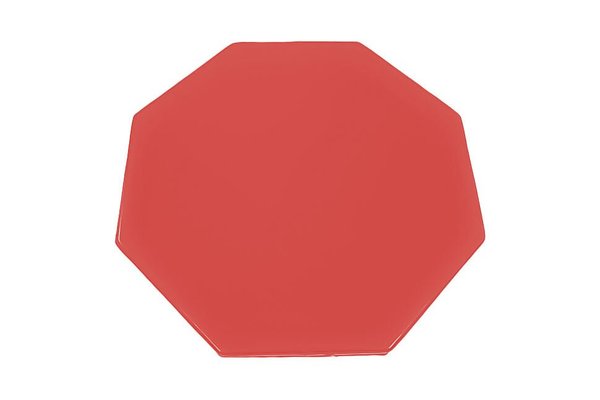 Motricité - Tapis de motricité bébé et enfant - Tapis octogonal en mousse pvc d.130cm x ep.3cm rouge