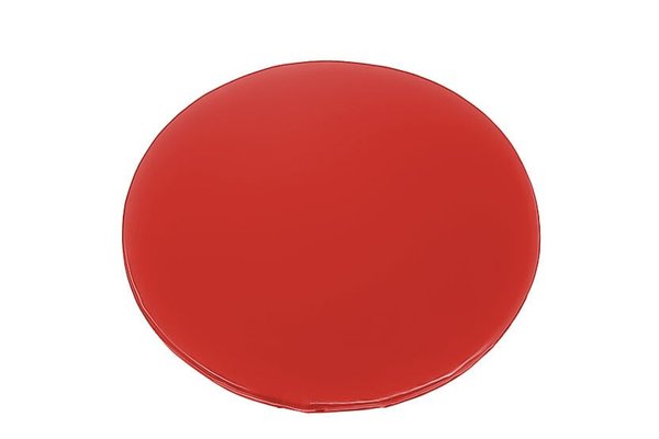 Motricité - Tapis de motricité bébé et enfant - Tapis rond en mousse pvc diam.130cm x ep.3cm rouge