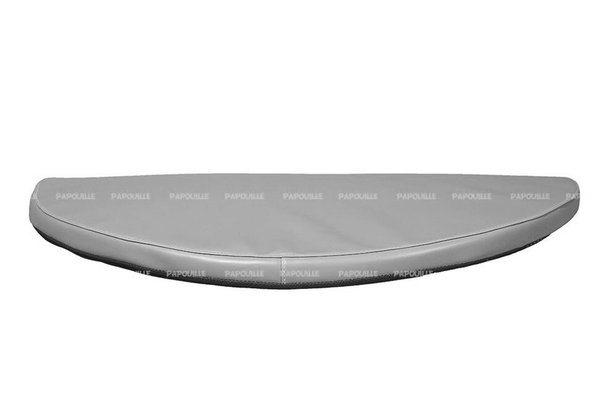 Motricité - Tapis de motricité bébé et enfant - Tapis 1/2 rond en mousse pvc 80 x 40 x 3cm gris